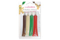 Set 4 stylos chocolat Scrapcooking rouge, blanc, vert, marron 4x25g