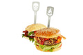 Set de 2 pics à burgers Gefu Torro motif tête de mort et flamme