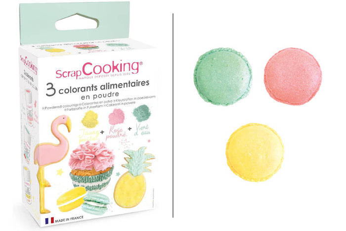 Set de 3 colorants alimentaires en poudre Scrapcooking Summer 3x5g
