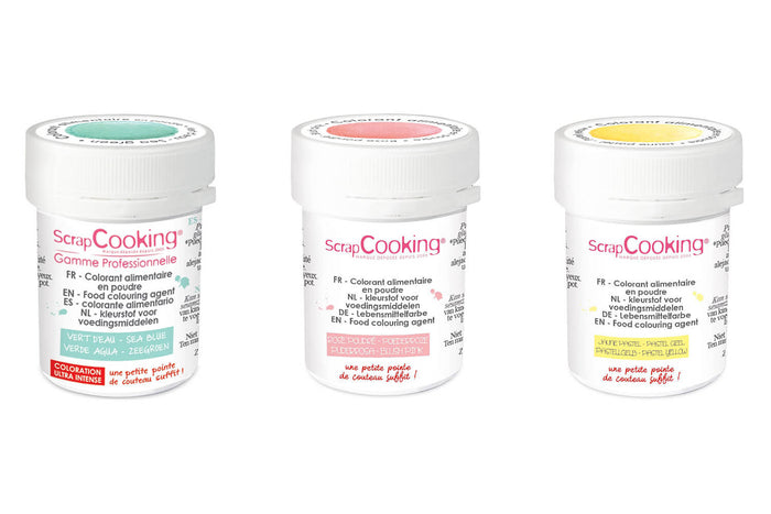 Set de 3 colorants alimentaires en poudre Scrapcooking Summer 3x5g