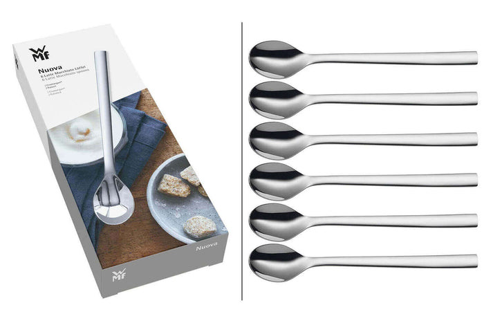 Set de 6 cuillères pour latte macchiato WMF Nuova en acier inox 18/10 Cromargan