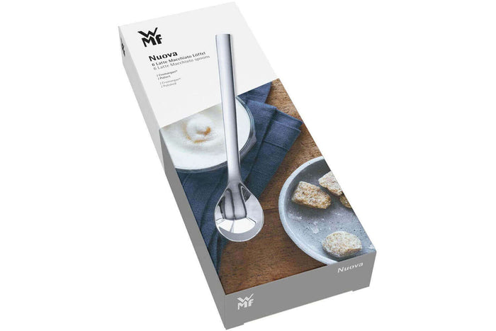 Set de 6 cuillères pour latte macchiato WMF Nuova en acier inox 18/10 Cromargan