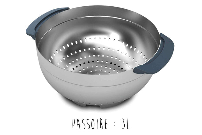 Set de 9 bols/passoires/doseurs Joseph Joseph Nest 100 emboîtables en inox