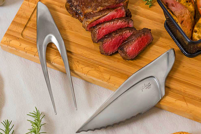 Set de découpe Culter Silex couteau + fourchette 18,5cm