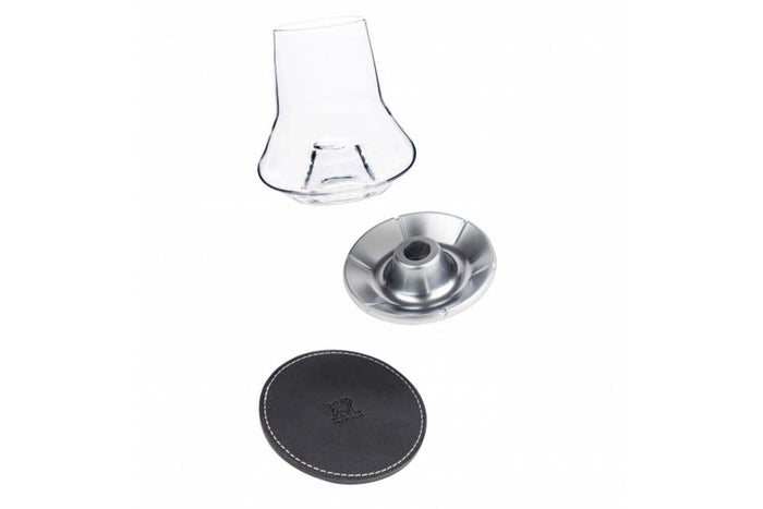 Set de dégustation whisky Peugeot Les Impitoyables verre 29cl + socle rafraîchissant