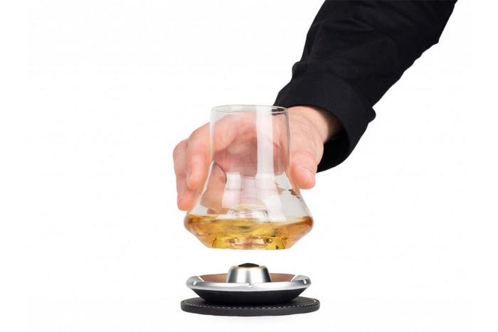 Set de dégustation whisky Peugeot Les Impitoyables verre 29cl + socle rafraîchissant