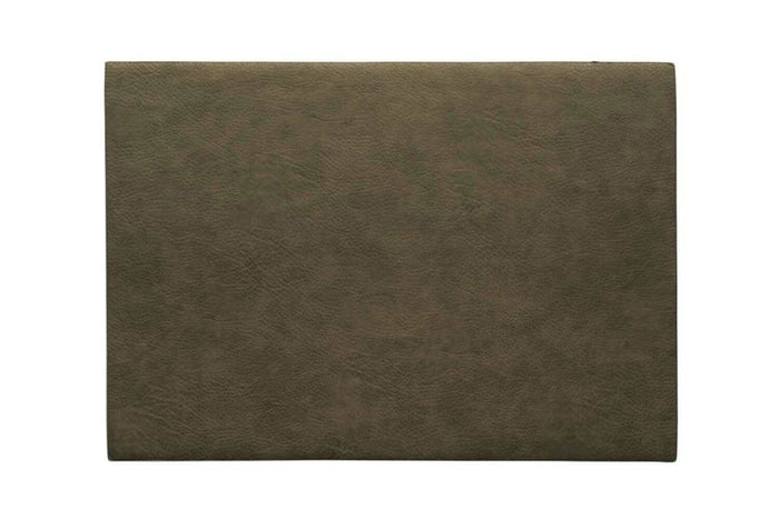 Set de table Asa Selection kaki en cuir végétal 46x33cm