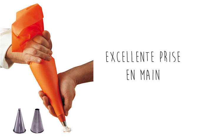 Set poche à douille 35cm réutilisable De Buyer + 2 douilles