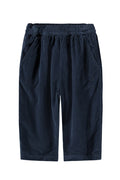 Navy blue pants on a white background