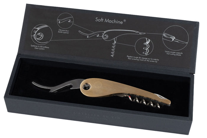 Tire bouchon sommelier L'Atelier du vin Soft Machine Brass