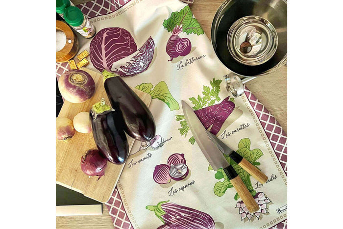 Torchon de cuisine Beauvillé Maraîcher fabriqué en France 50x80cm