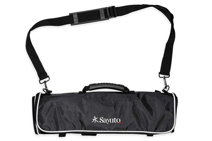 Trousse vide Sayuto pour 9 couteaux et ustensiles + 2 poches de rangement