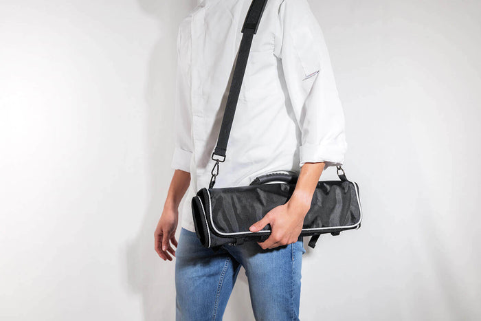 Trousse vide Sayuto pour 9 couteaux et ustensiles + 2 poches de rangement